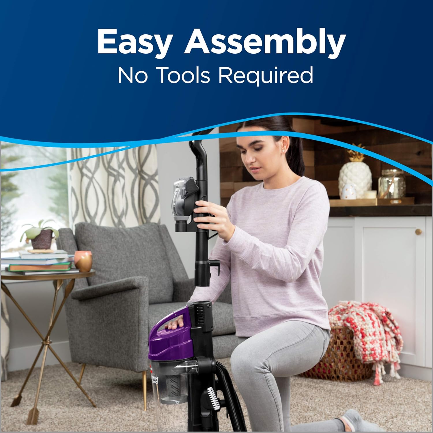BISSELL Aeroswift Compact Vacuum Cleaner, 2612A,Purple: Home & Kitchen