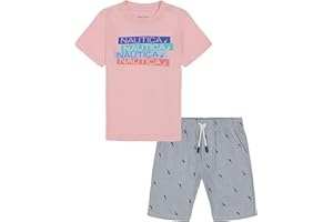 Nautica Sets (KHQ) Boys Nautica 2 Piece Tee Woven Short Set