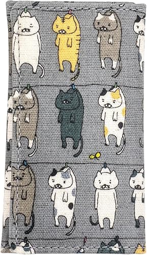 Amazon 猫の総柄シリーズ キーケース 洗濯猫 グレー 株式会社フォワード キーケース