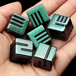 FONVGOGO D6 Dice Set 6 Pcs 16mm, Cool Fancy 6 Sided