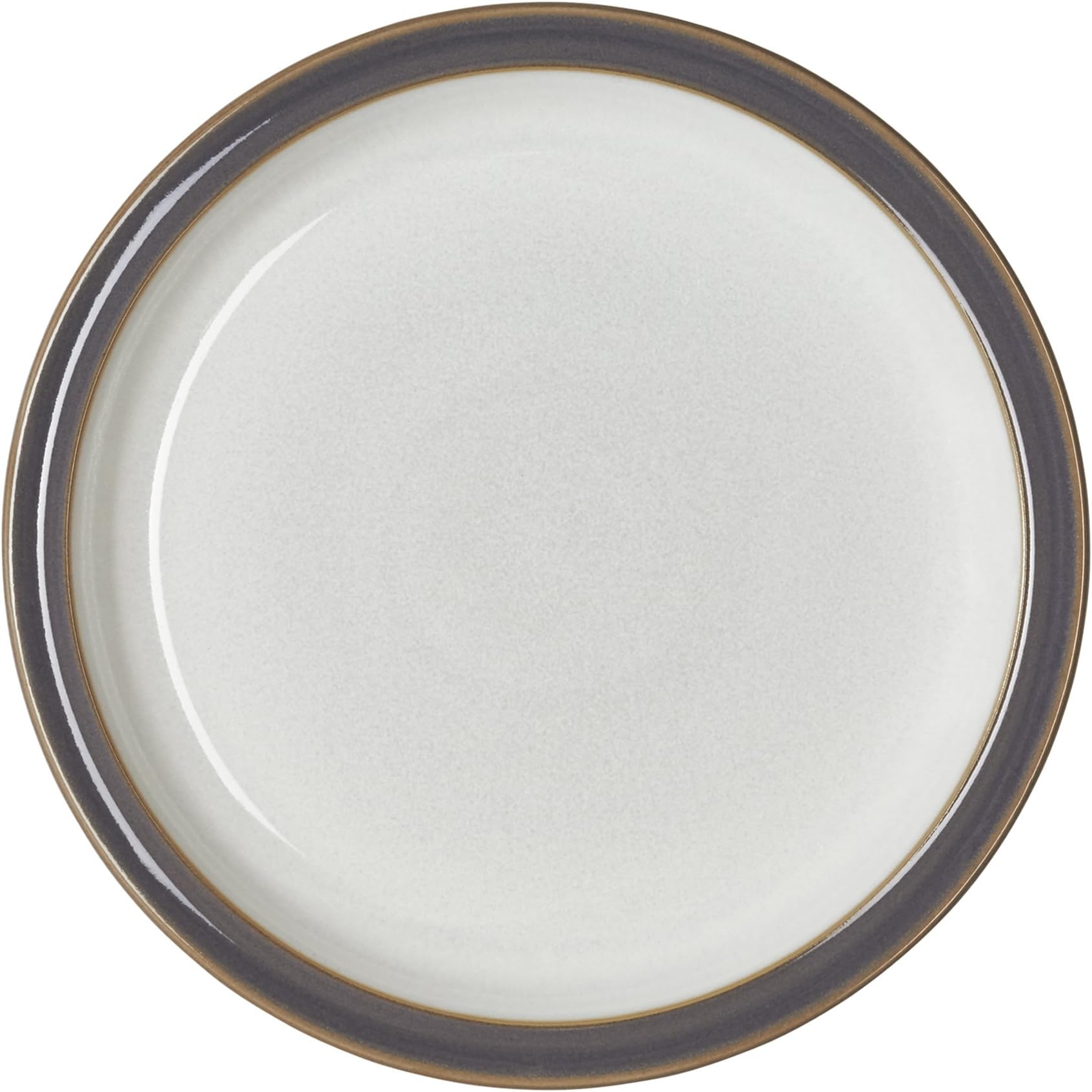 Denby USA Blends Truffle/Canvas Dinner Plate, Brown/Cream