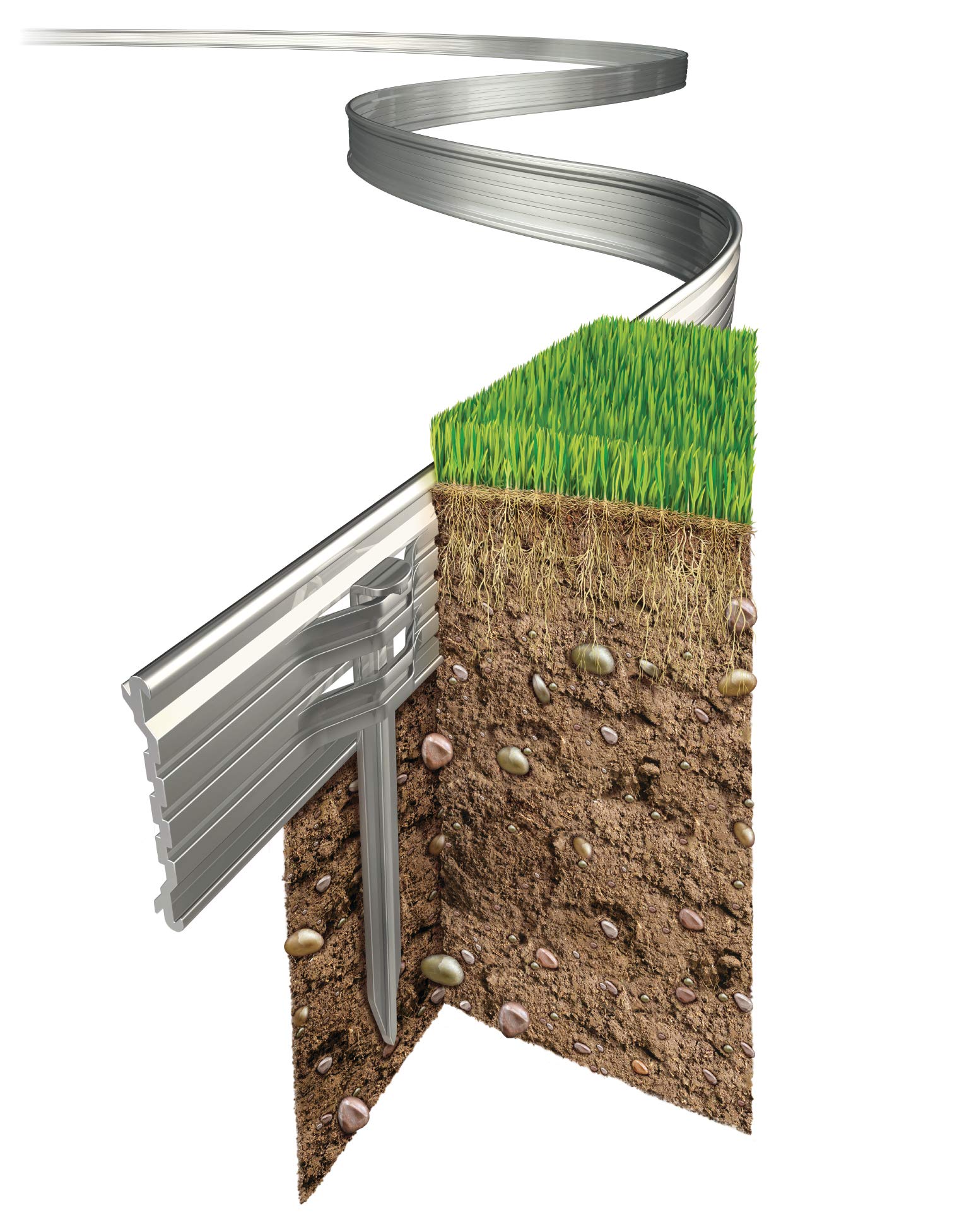 Swift Edge Garden Edging - 6m pack - Natural