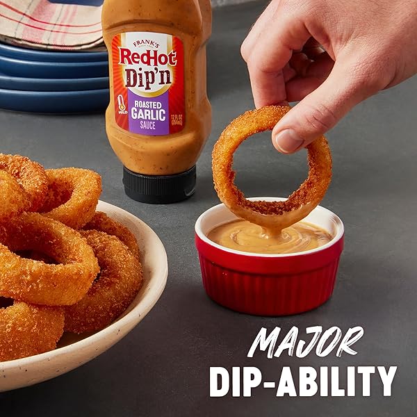 FRANK’S REDHOT DIP’N ROASTED GARLIC SAUCE, 12 FL OZ