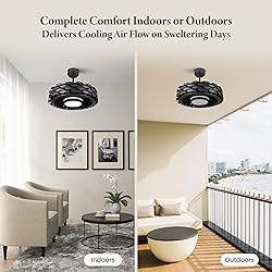 Todays Fans Bladeless Ceiling Fan with Lights