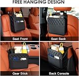 TeTupGa Car Seat Back Organizer PU Leather Multi-Pocket 25x22.5 cm view 5
