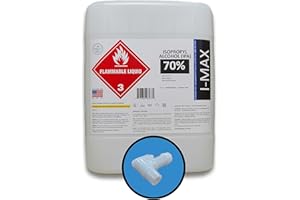 GOTPARTS747 Isopropyl Alcohol 70% - 5 Gallons of High Purity IPA - Includes One Spigot- Made in USA - HDPE Pail