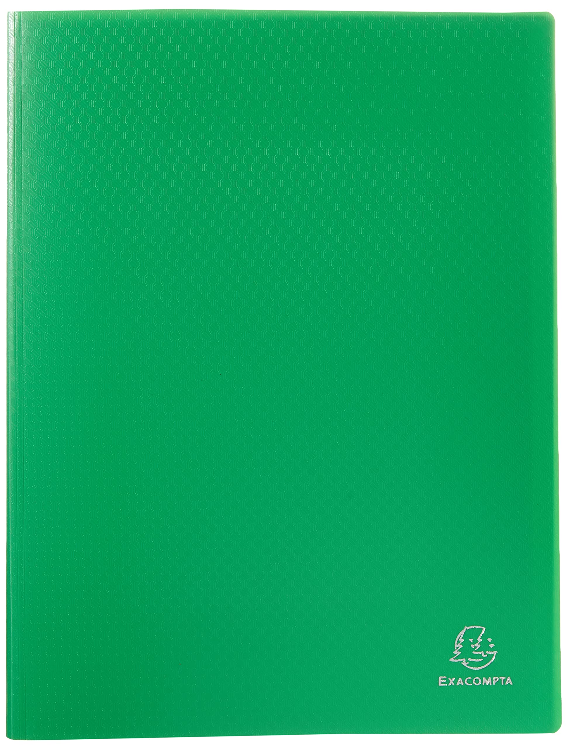 Exacompta - Ref 8823E - Semi-Rigid PP Display Book - Suitable for A4 Documents, Wipeable Cover, 500 Micron Polypropylene, 20 Pockets, 40 Viewing Pages - Light Green Cover