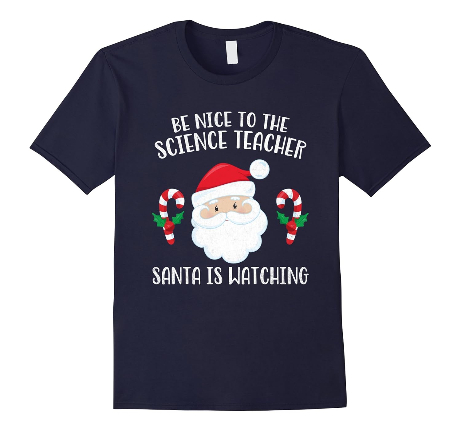 Be Nice To The Science Teacher Santa Is Watching Shirt-Rose