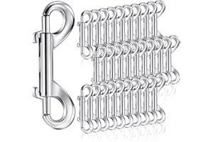 30 Pieces Double Ended Bolt Snaps Hooks, Aemygo 2.7 Inch Heavy Zinc Alloy Trigger Clips Metal Chain Clips Key Holder for Linking Dog Leash Feed Buckets Key Chain PET Sling