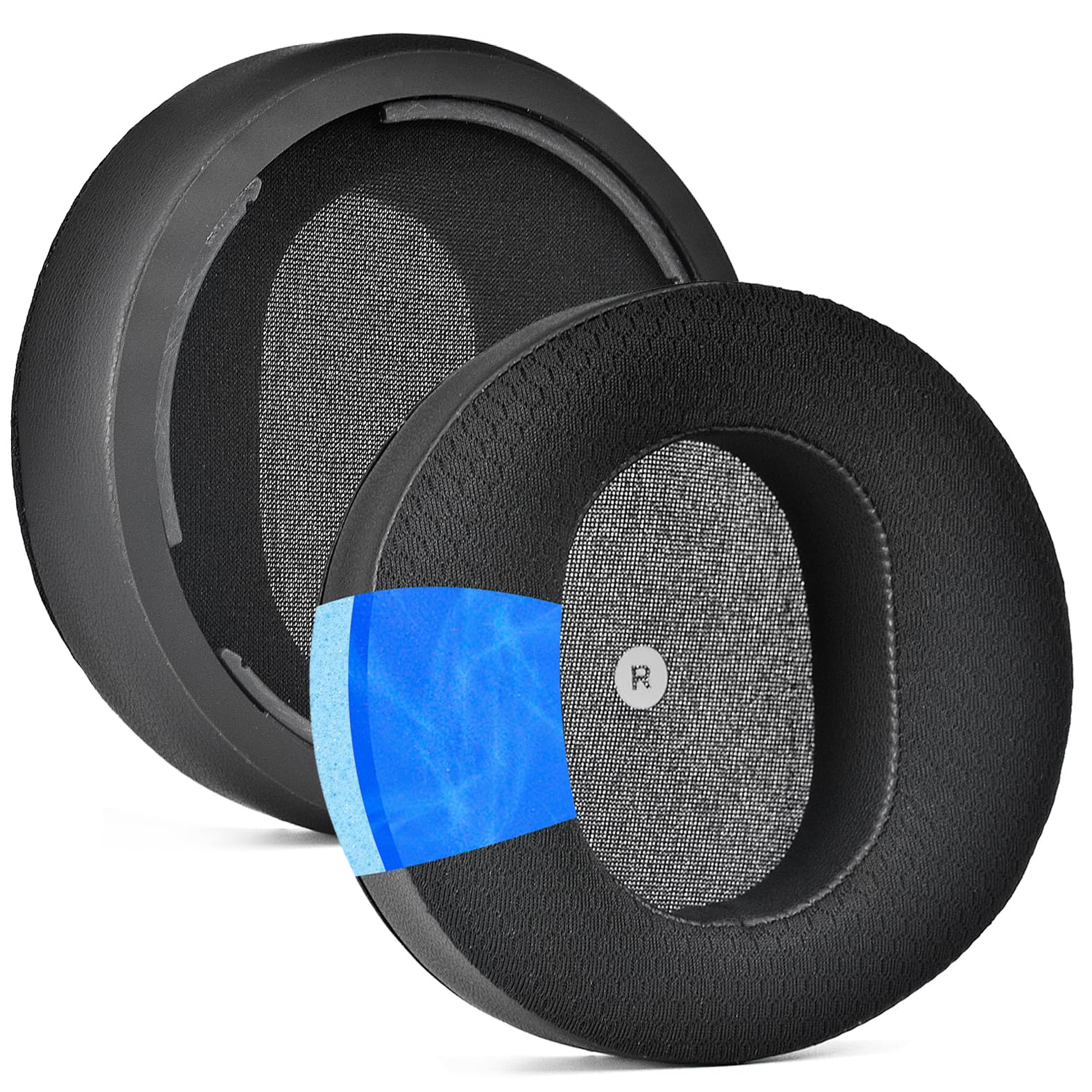 defean Maxwell Cushions - Cooling Gel Replacement Earpads Ear Cushion Compatible with Audeze Maxwell Headphones, Added Thickness, Noise Isolation Foam for Epic Gaming Sessions (Mesh Fabric)