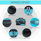 DURATECH 17" 32 Pocket Large Tool Bag Hard Base Wide Mouth 840D Heavy Duty view 3