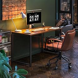 Coleshome 48 Inch Computer Desk, Modern Simple