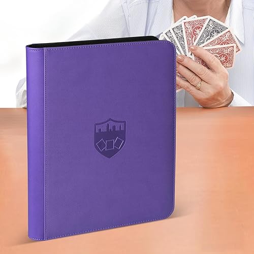 card binder 1000 KarlyPro enhanced 1000+ Pockets Card Binder 16-Pocket Ringless Trading Card  Album Folder Tag Design -Double Side Loading UltraSonic-32 1024 Tech Zip