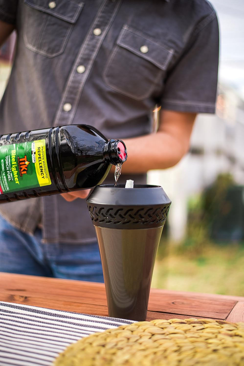 TIKI Brand Bitefighter Torch Fuel, 100 Ounces : Garden & Outdoor