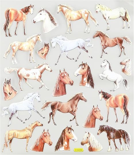 Amazon Co Jp 複数の色のステッカー野生馬 ホーム キッチン