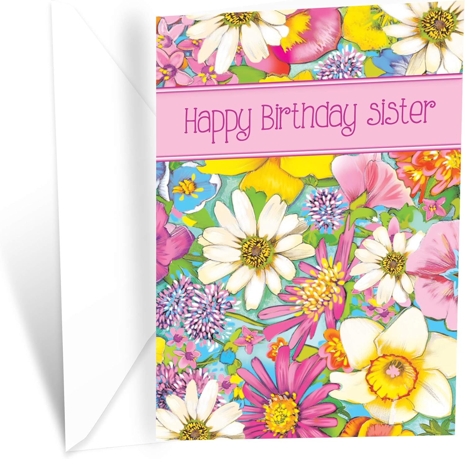 Prime Greetings Floral Happy Birthday Card