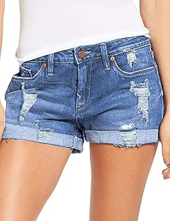 cute blue jean short outfits