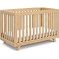 Storkcraft Beckett 3-in-1 Convertible Crib (Natural) – Converts from Baby Crib to Toddler Bed and Daybed, Fits Standard Full-Size Crib Mattress, Adjustable Mattress Support Base