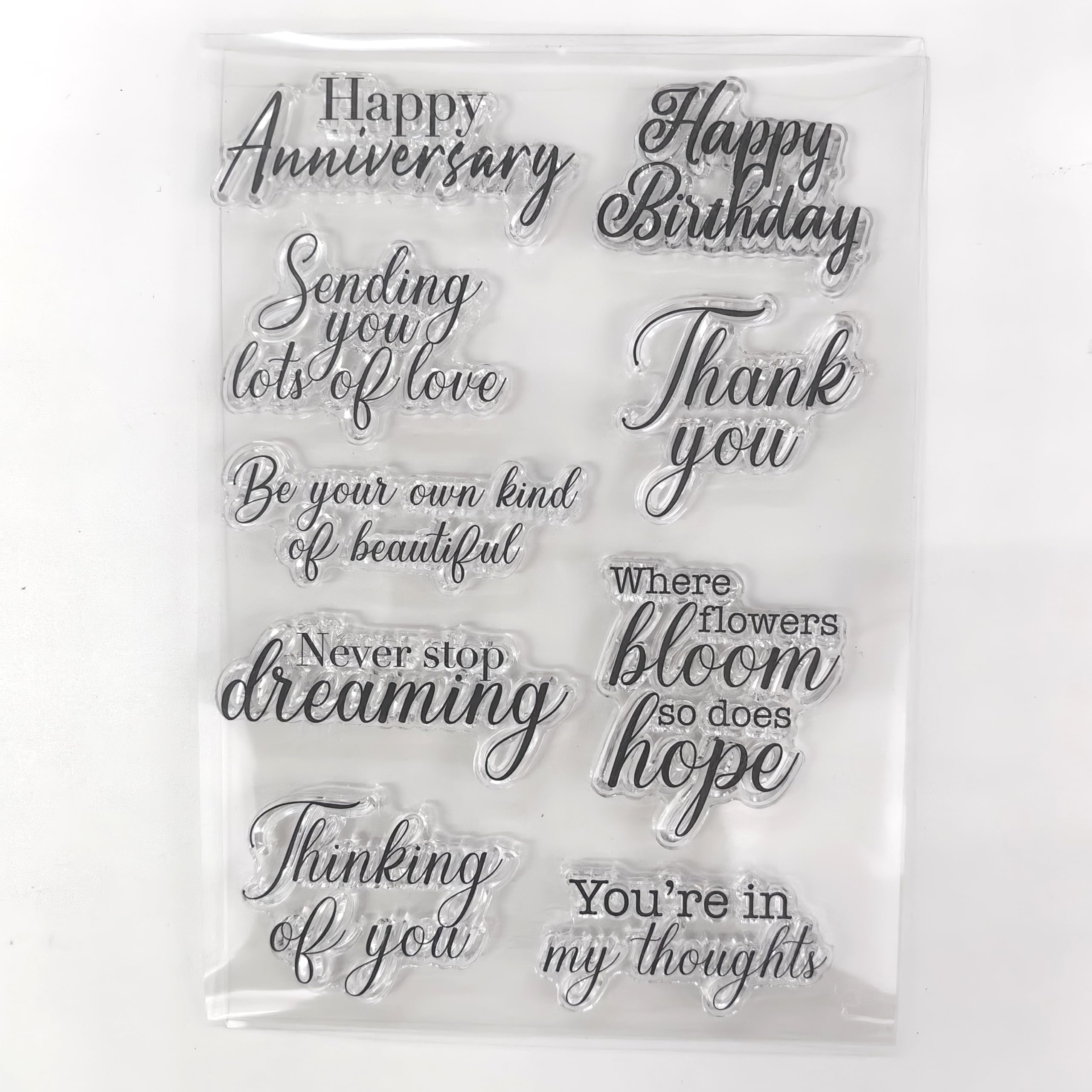 Welcome to Joyful Home 1pc Leaves Flower Butterfly Rubber Clear Stamp for Card Making Decoration and Scrapbooking