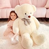 IKASA Giant Teddy Bear 120cm White Plush Stuffed Toy view 7