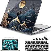 May Chen for M4 MacBook Air 13.6 Inch Case 2025 2024 2023 2022 Release Models: A3240 A3113 M3 A2681 M2, Plastic Hard Shell Case for MacBook Air 13.6" with Retina Display Fits Touch ID, Starry Mountain