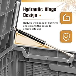 Devoko 100 Gallon Waterproof Large Resin Deck Box