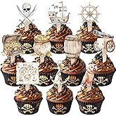 40 PCS Pirate Cupcake Toppers