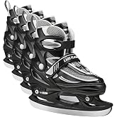 Lake Placid Summit Adjustable Youth Ice Skates | Adjustable ice skates for growing feet with easy-fit closures, comfort padding and durable blades for beginner skating.
