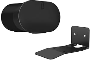 Growalleter Metal Wall Mount for Sonos Era 300 Speaker, Stand Space-Saving Compatible with Era 300 Speaker (Black-1PCS)