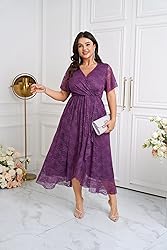 SCOMCHIC Womens Plus Size Wedding Guest Dress
