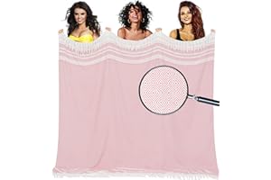 Yongoes Oversized Turkish Beach Towel Blanket Cotton Giant XL Sandproof Towels Huge Linen XXL Extra Large Big Throw Quilt Blankets for Adults Cloud Travel Camping Glamping Accessories Essentials