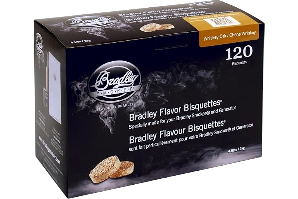 Bradley Smoker Bisquettes For Grilling and BBQ, Hickory Wood Blend, 120 Pack