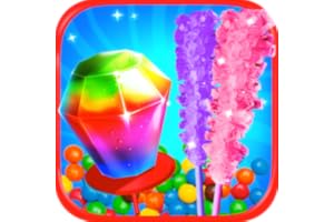 Ring Pops & Rock Candy Maker - Kids Rainbow Cooking Games