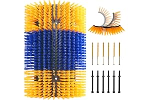 Sayutie Livestock Scratching Brush Upgraded Large Cow Scratcher Tool Anti-Itch Tool Massage Grooming Cattle Brush With 12 Screws For Horses，Goat,Cattle,Cow,Sheep, Pigs（1pack）