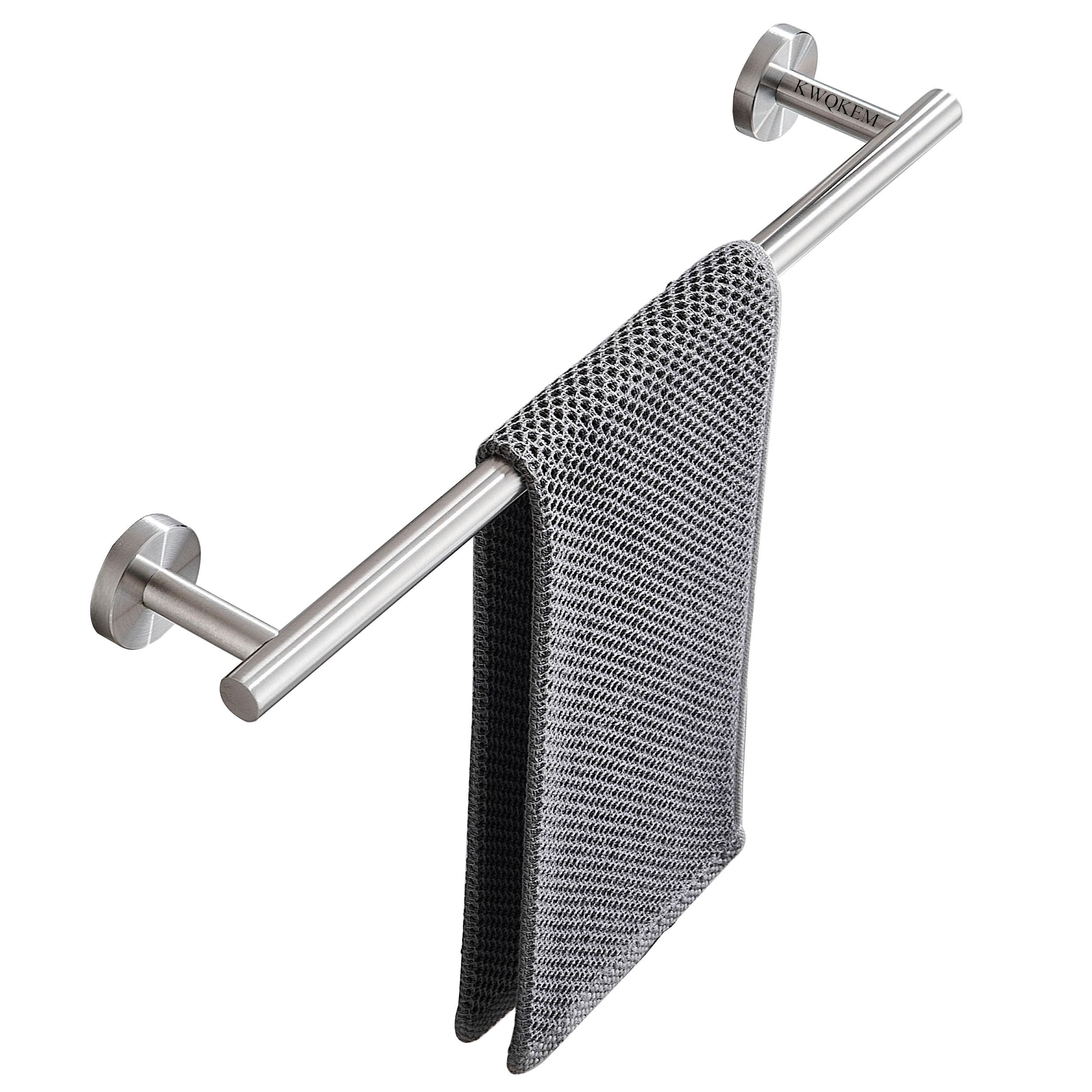 18 Inch Towel Bar Bathroom Towel Holder Wall Mount Sus304 Stainless Steel Towel Rack Bathroom Accessories for Shower Room Restroom (Brushed Nickel)