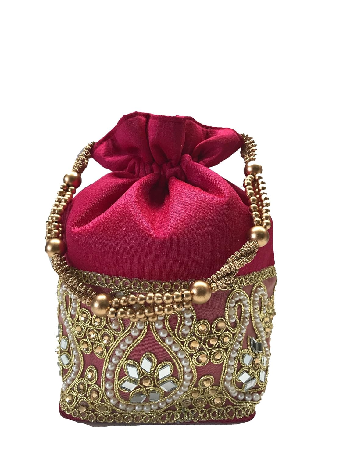 women's multipurpose potli pink wi-68-po-pnk