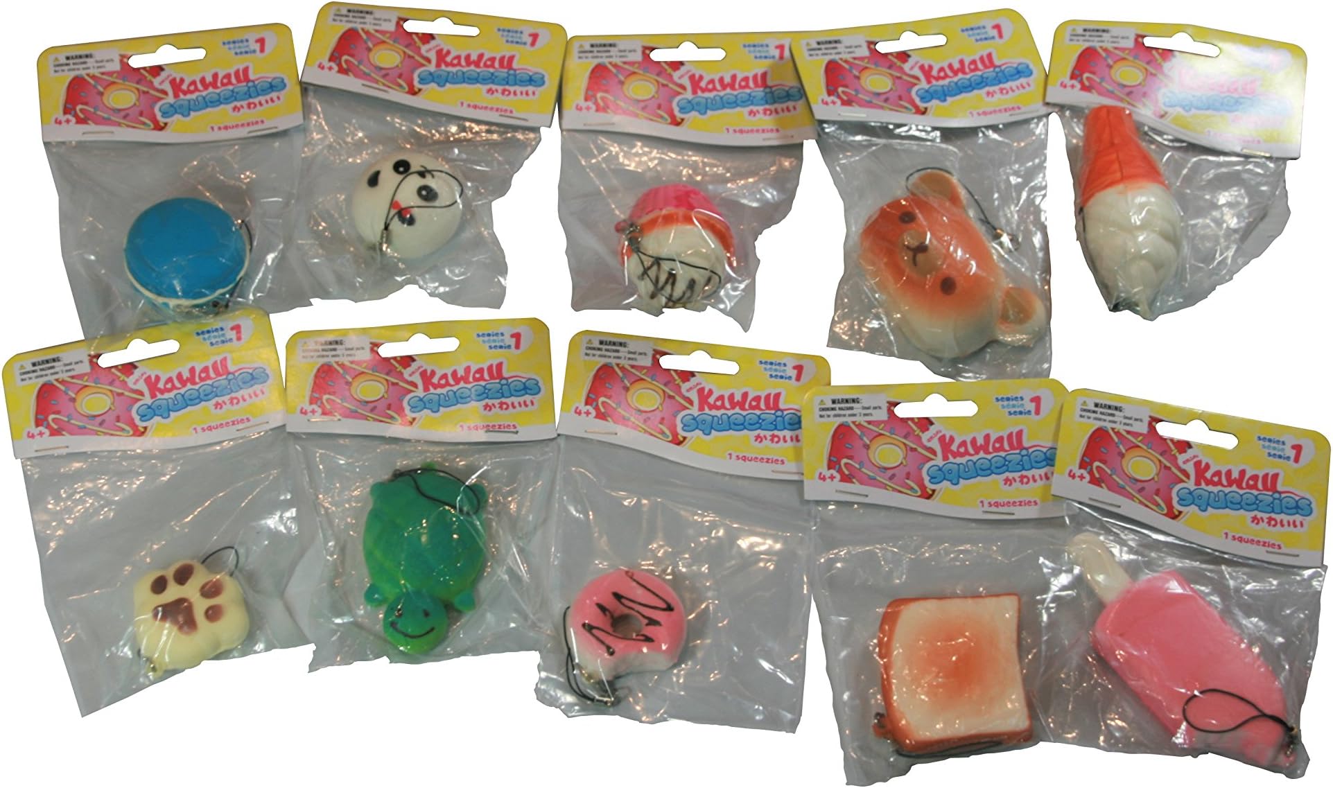 Emzo's Kawaii Squeezies Series 1 Original Novelty Toys - Random 4-Pack