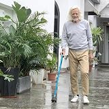 rehand Walking Stick Foldable Adjustable Self Standing Pivot Red view 7