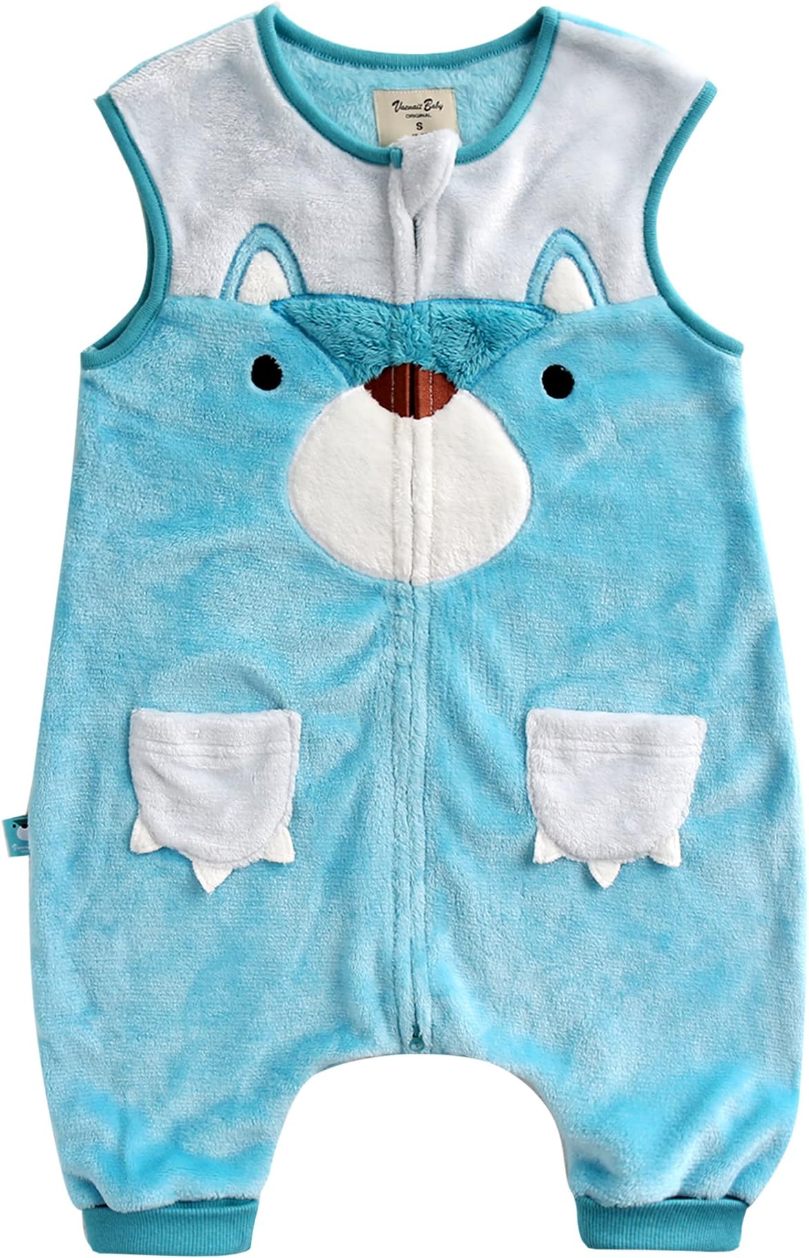 VAENAIT BABY 1-7Y Cozy Warm Fleece Kids Boys Wearable Blanket Sleeper