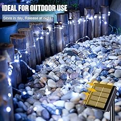 JMEXSUSS White Solar String Lights Outdoor