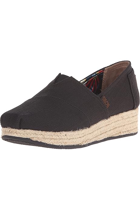 bobs wedge canvas shoe