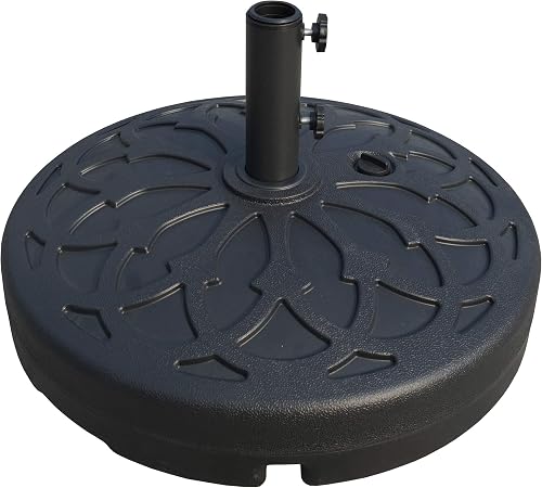 Amazon Com Kozyard Outdoor Large Umbrella Base Stand Heavy Duty Universal Design For Weighted Commercial Or Residential Patio Deck Big Mobile Sun Shade Round 23 Garden Outdoor