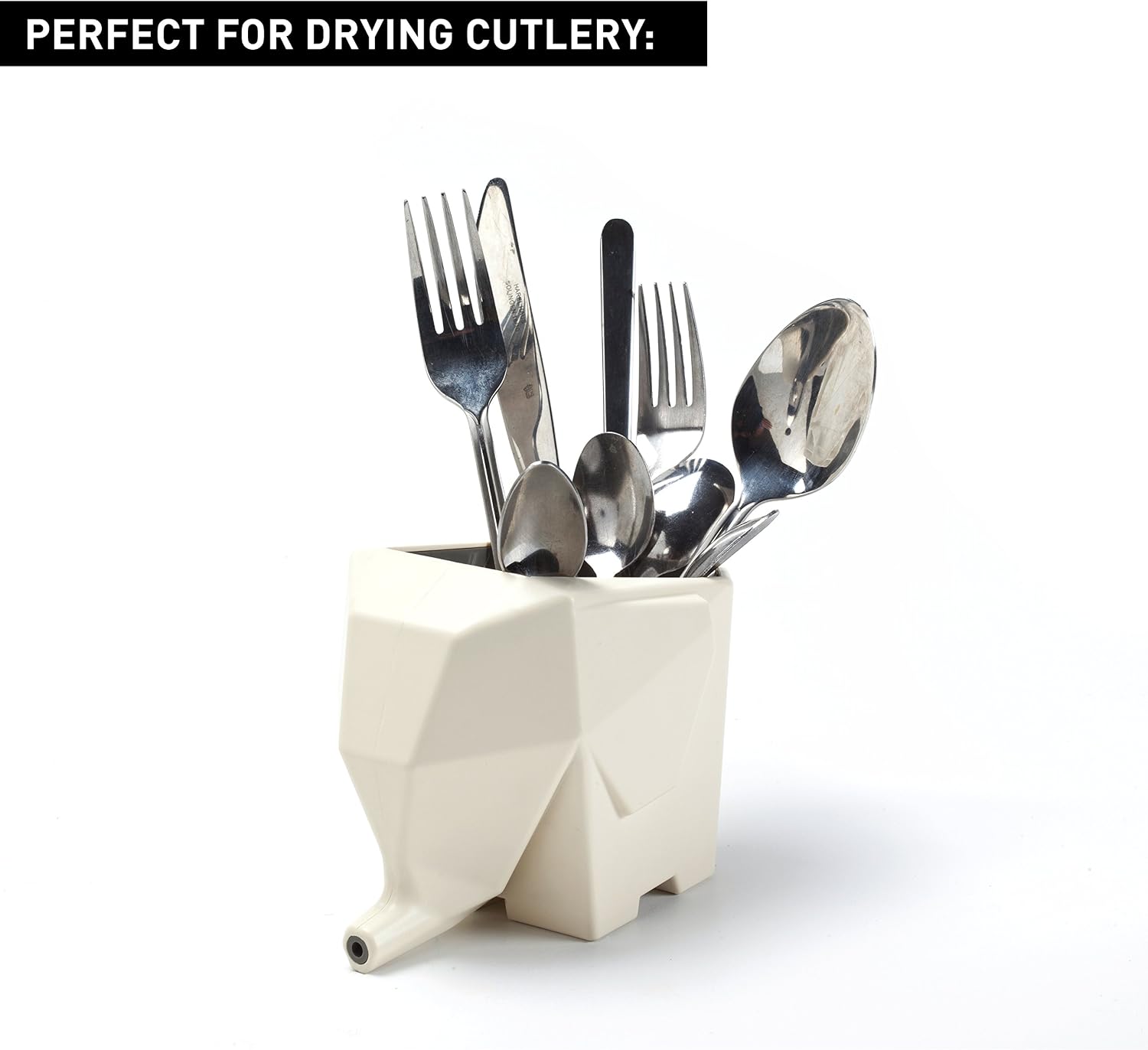 Monkey Business Jumbo cutlery drainer white - Image 4