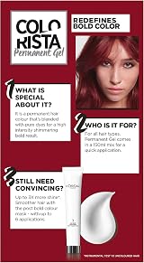 L'Oréal Colorista Permanent Gel Hair Dye Cherry Red - High-Intensity, view 5