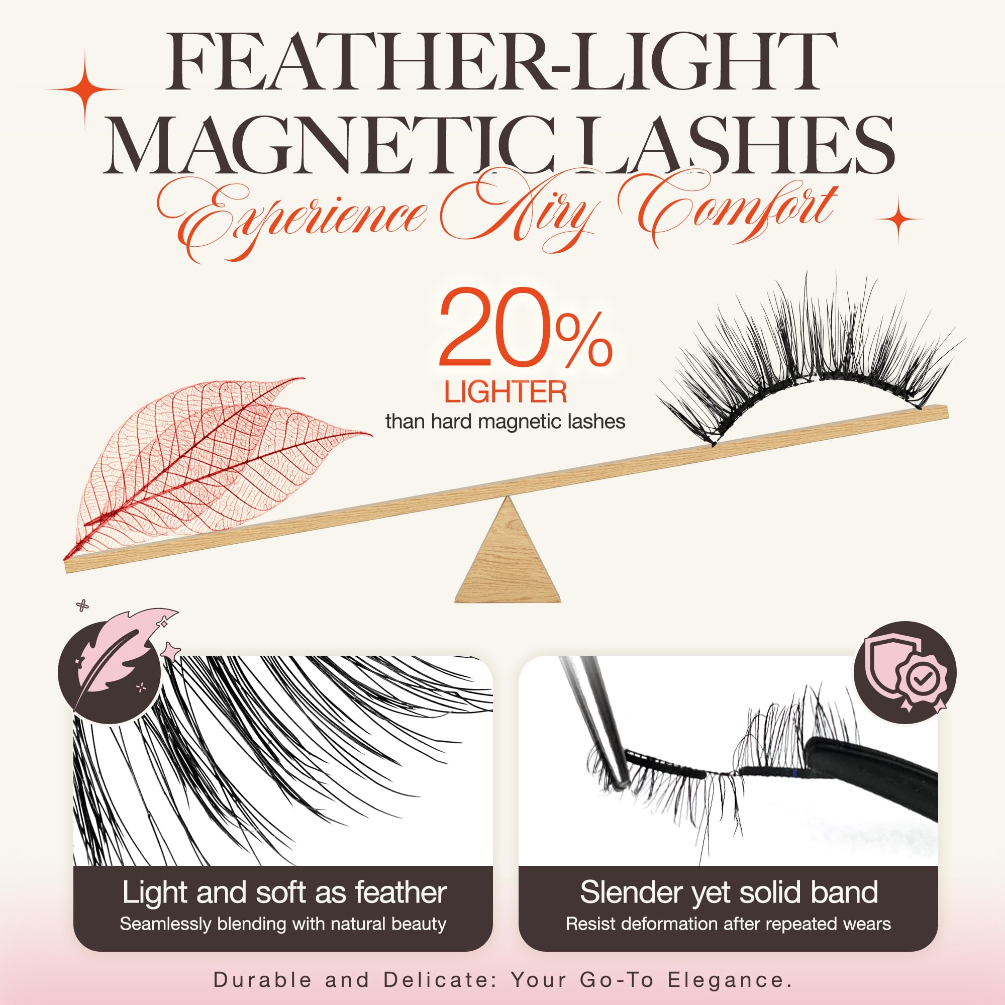 LASHVIEW Upgrade Magnetic Eyelashes with Applicator Reusable Soft Magnetic Eyelashes Natural Look No Glue Needed Lashes Kit Easy to Wear and Remove(A02)
