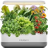 inBloom 12 Pods Hydroponics Growing System Indoor Garden with LED Grow Light and Pod Kit, Plants Germination Kit with 4.2L Water Pump Accelerate, Height Adjustable, Gardening Gifts for Women, White