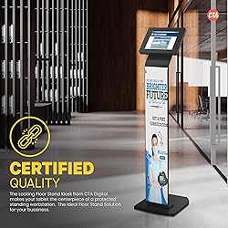 Premium Kiosk Floor Stand – CTA Locking Support
