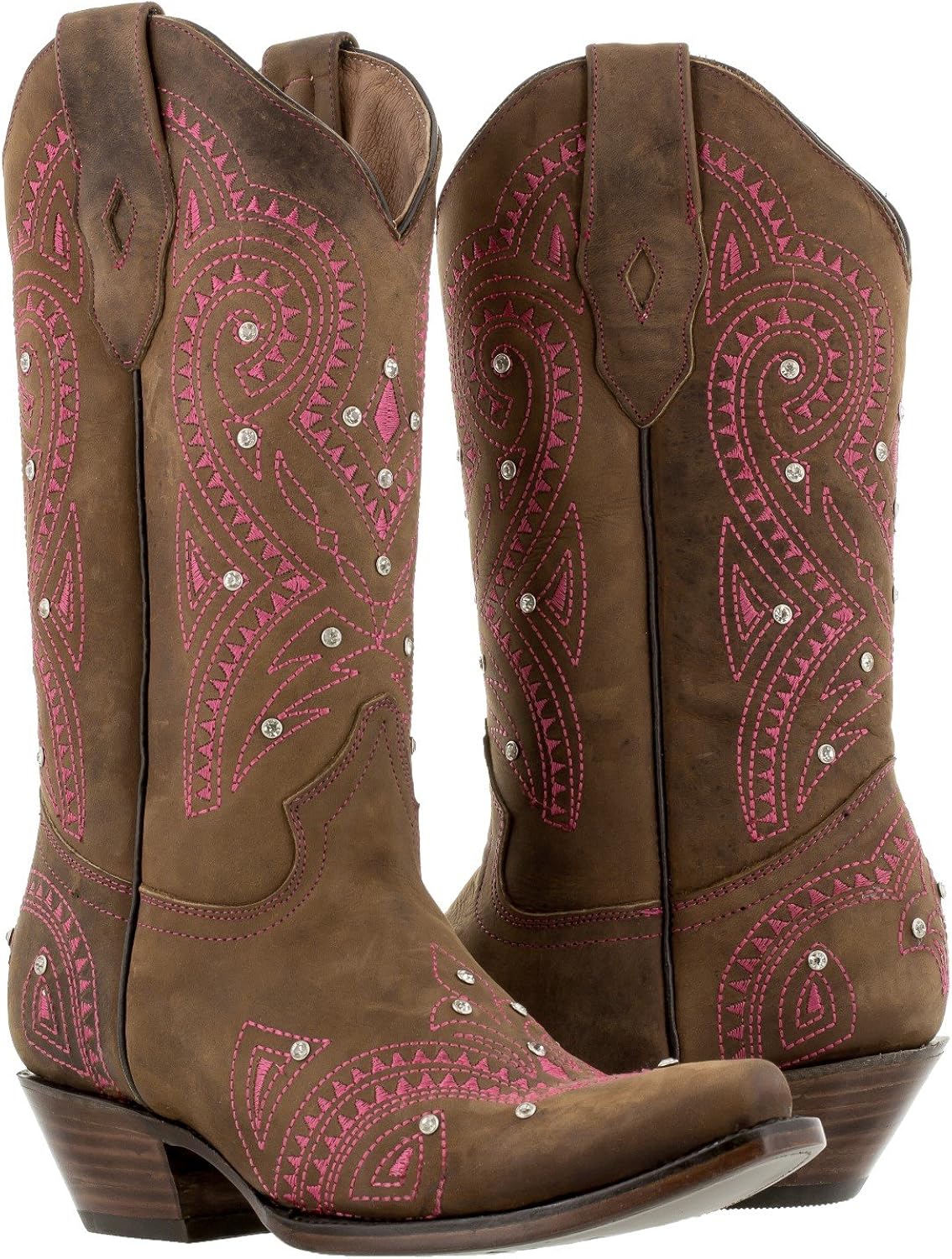 pink rhinestone cowboy boots