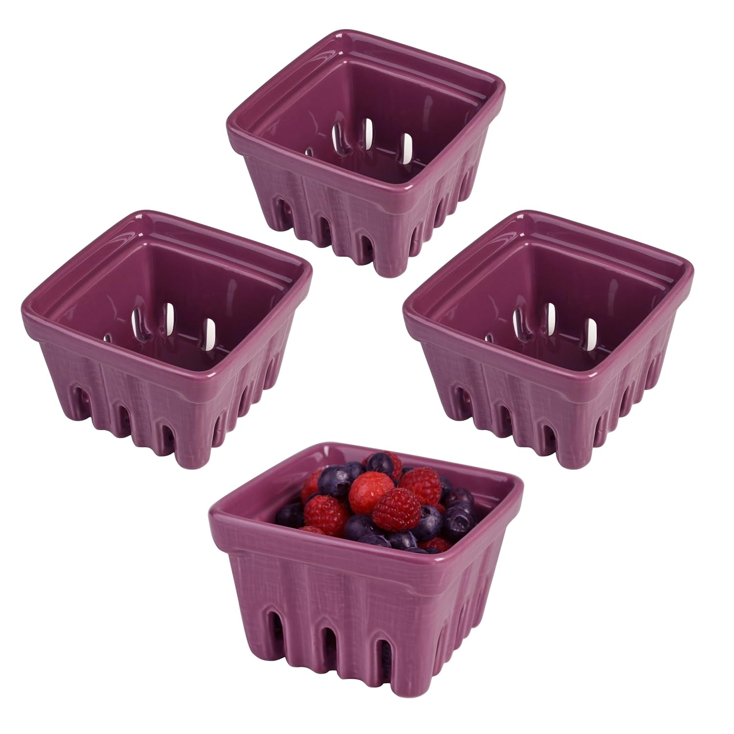 Berry Basket, Purple, Set of 4 Amazon.in Home & Kitchen