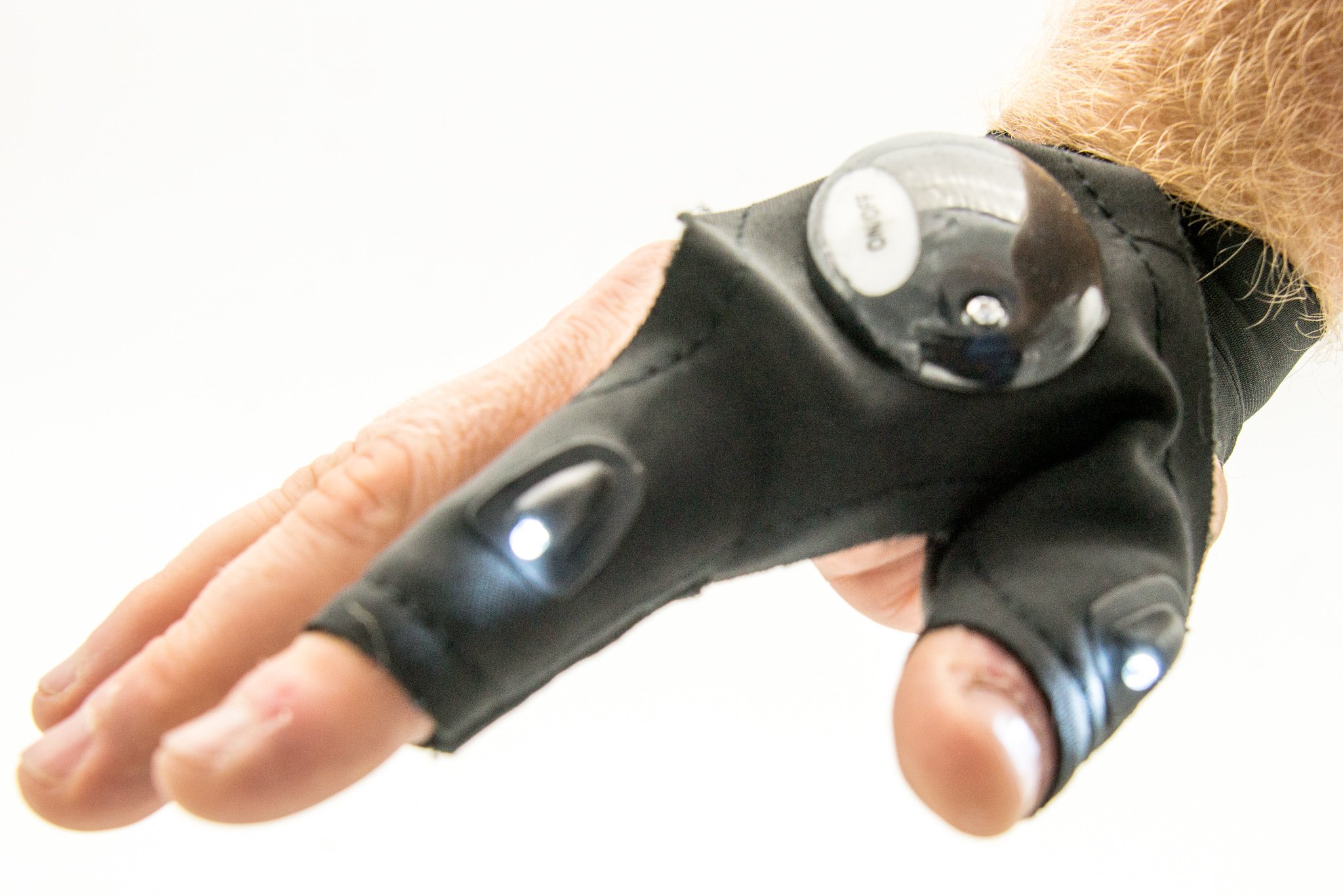 PROtastic® Fingerless Glove With LED Flashlight For Photographers, Fishing, Hunting etc(1pc)